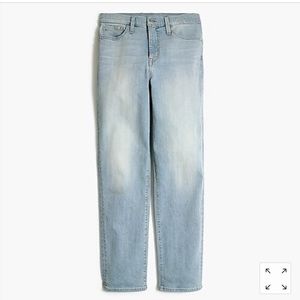 JCrew 10” Highest-Rise Straight Jean Bleach Wash